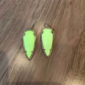 Like New Neon Yellow Kendra Scott Skylar Earrings